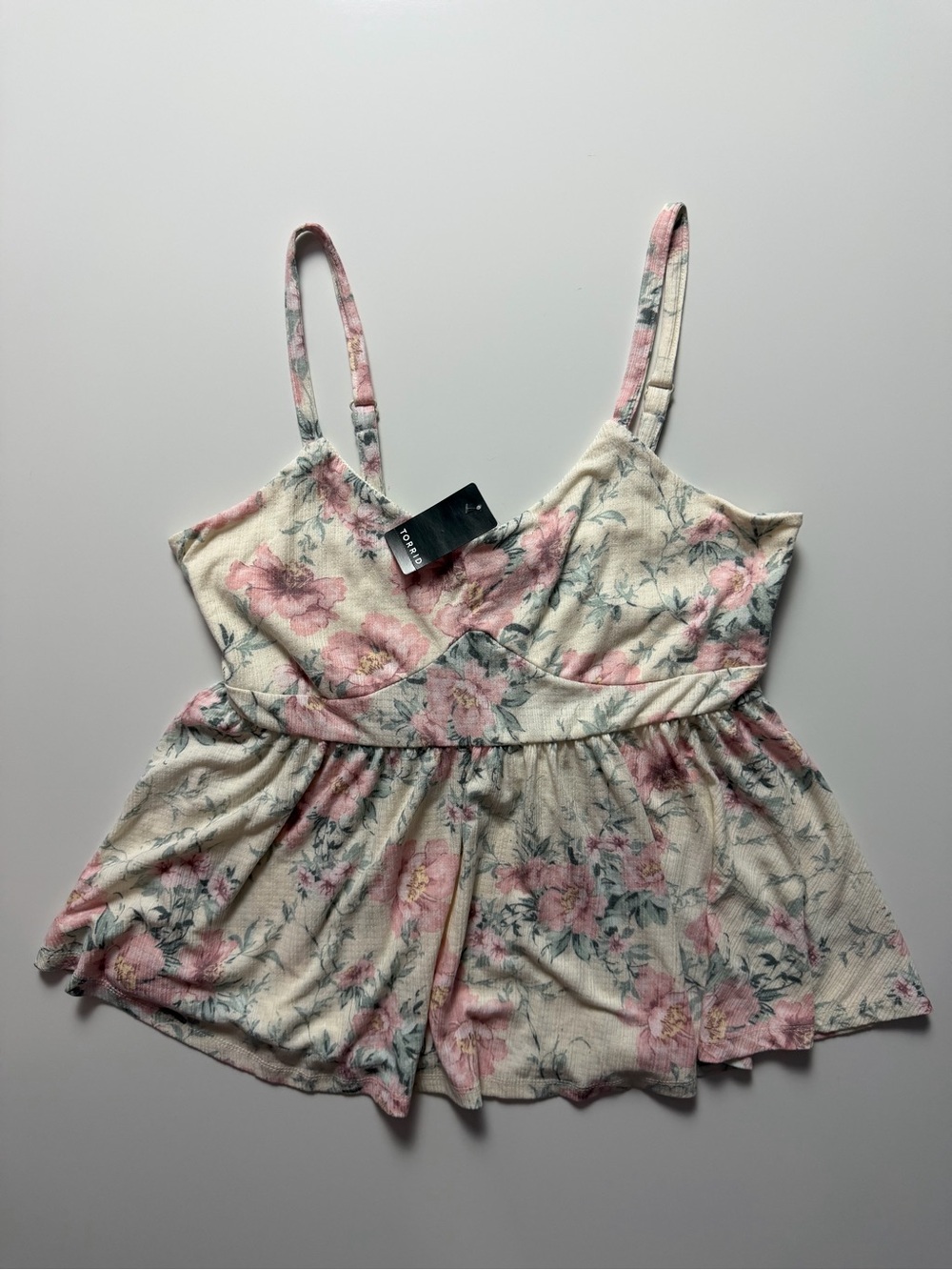 NWT Torrid Smocked Criss-Cross Babydoll Top, Size 1X